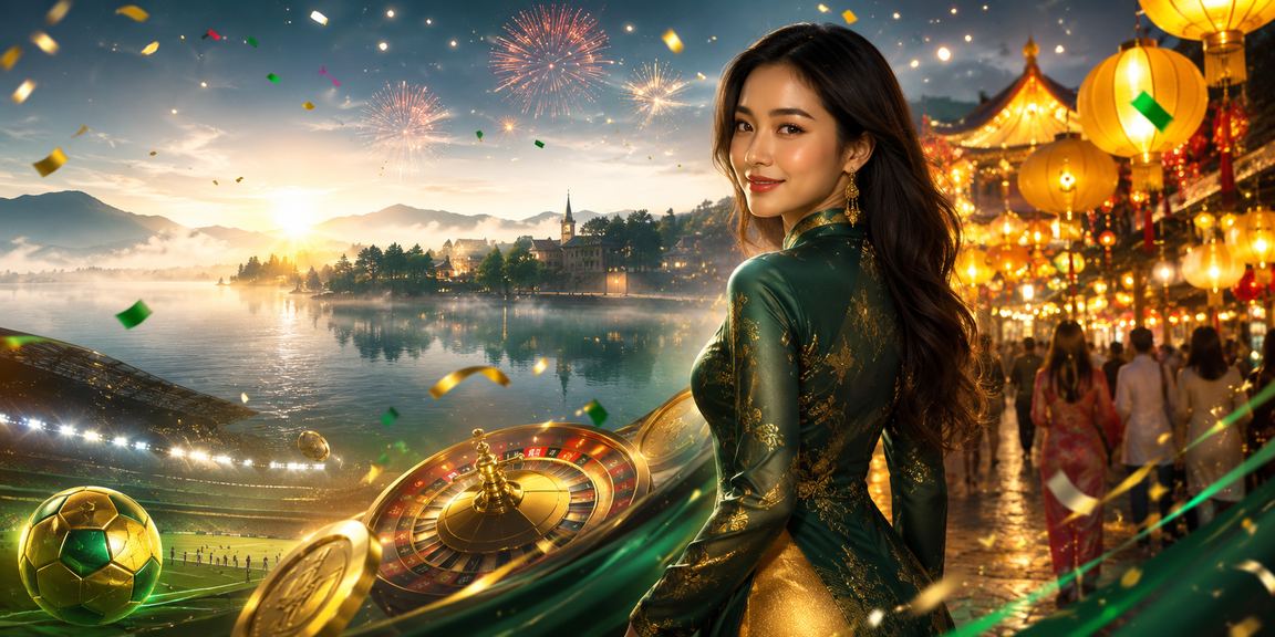 Không khí chơi xổ số về đêm tại khu chợ đêm Đà Lạt, Việt Nam