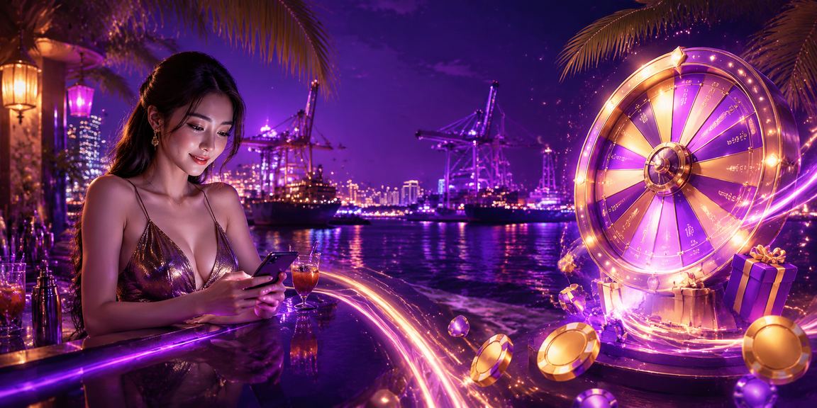 Không gian casino sang trọng tại Việt Nam với ánh đèn lung linh và bàn chơi cao cấp